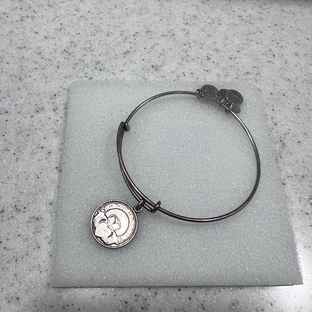 Alex and Ani Silver Claddagh Charm Bracelet